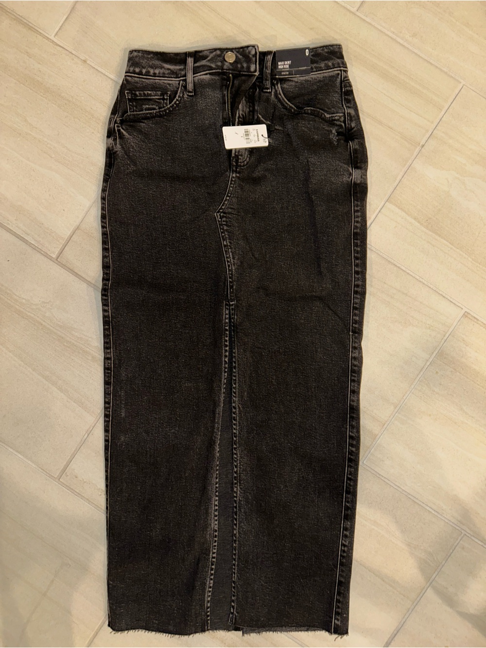 Express Denim maxi skirt
